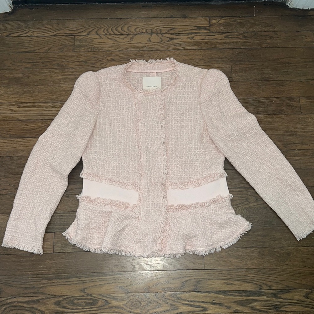 Rebecca Taylor Pink Tweed Blazer